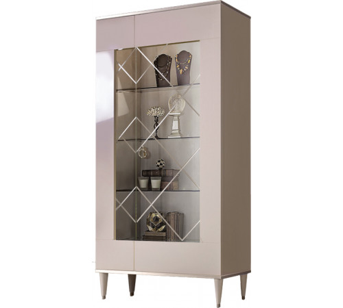 Шкаф витрина Rimini РМВ2-2С правый (слоновая кость)