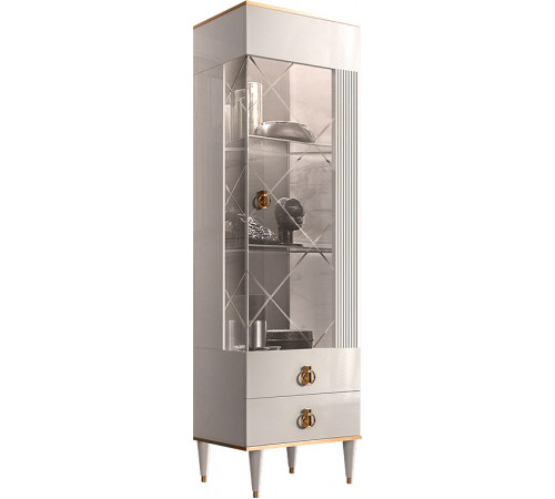 Шкаф витрина Rimini Solo РМВ1-1С (s) правый (слоновая кость)