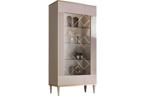 Шкаф витрина Rimini Solo РМВ2-2С (s) левый (слоновая кость)