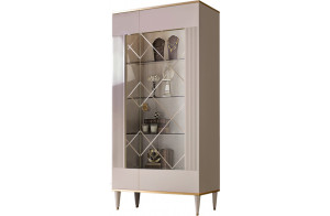 Шкаф витрина Rimini Solo РМВ2-2С (s) правый (слоновая кость)