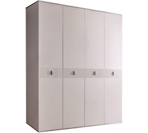 Четырехстворчатый шкаф для одежды Rimini Solo РМШ2/4 (s) (слоновая кость)