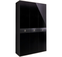 Трехстворчатый шкаф для одежды  Rimini Solo РМШ2/3 (s) (черный)