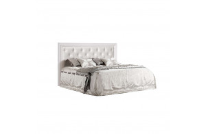 Двуспальная кровать с подъемным механизмом Амели АМКР140-2 с мягкой спинкой (дуб)