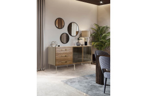 Комод для гостиной Богемия Вуд (Bogemia Wood) БМКМ-4(Wo)[5]