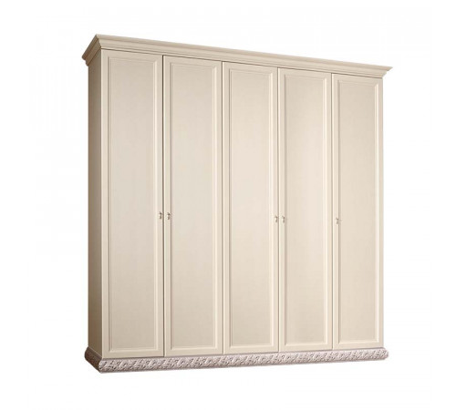 Пятистворчатый шкаф для одежды Тиффани ТФШ2/5 (серебро)