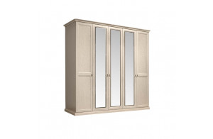 Пятистворчатый шкаф для одежды с зеркалом Венеция ВНШ1/5 (дуб седан)