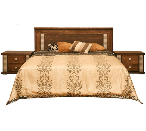 Кровать двойная «Тунис» П344.05 (венге с золочением)