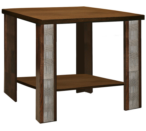 Стол журнальный «Тунис» П343.10Ш (венге с серебром) венге
