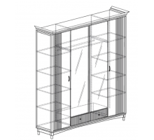 Четырехдверный шкаф Мартина 820