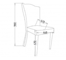 Стул (комплект из 2 шт.) Мистраль (Mistral), с прямой спинкой MIST-16A-02