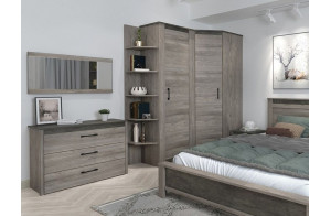 Зеркало NEW, Денвер Риббек серый