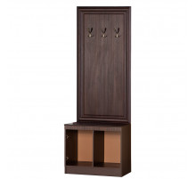 Тубма с вешалкой для прихожей Инна 620 темная