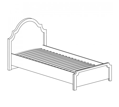 Односпальная кровать Прованс 414