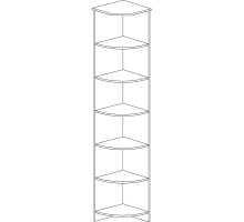 Стеллаж угловой Инна 618 светлый